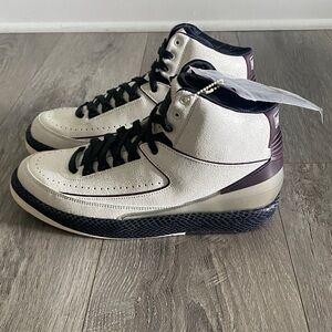 AIR JORDAN x A MA MANIERE High Top Sneaker Mens Sz 10 White Black